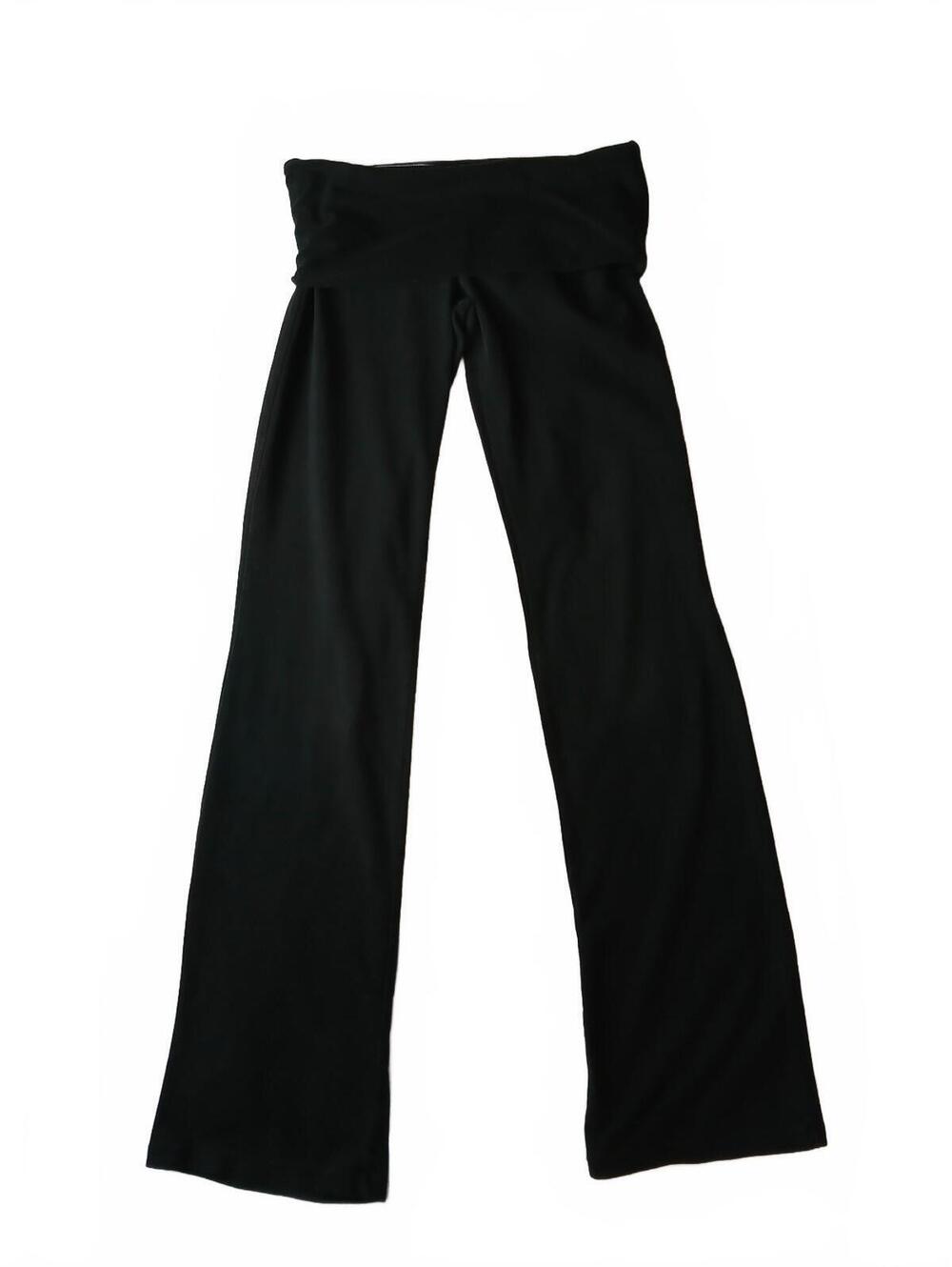 Victoria's Secret PINK 2012 Black Yoga Foldover Pants Small Petite E/89